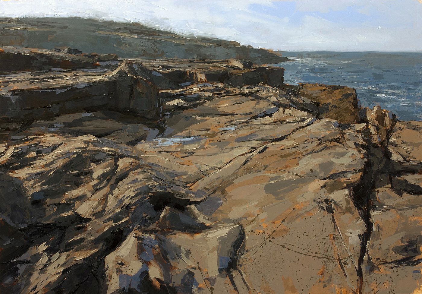 Cliff-top study  by Ivan  Daly